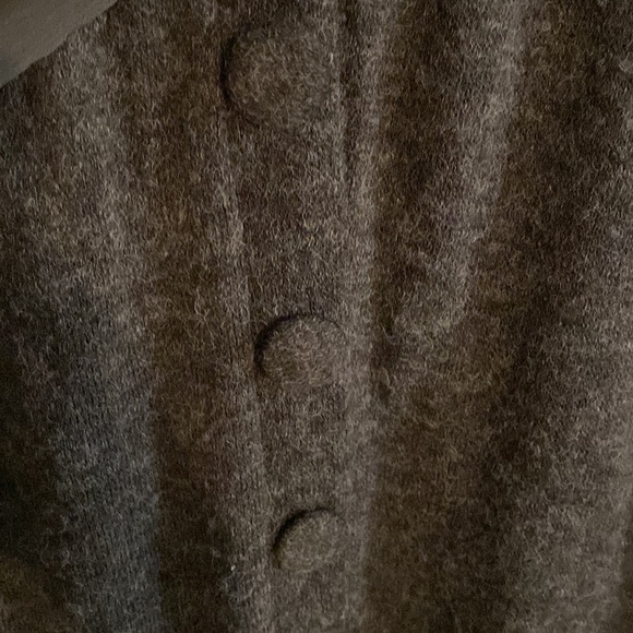 A'reve Longline angora blend button Front Cardigan with Crochet Detail size L - Picture 5 of 6